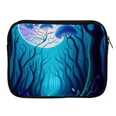 Forrest Jungle Blue Artwork Apple Ipad 2/3/4 Zipper Cases