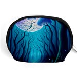 Forrest Jungle Blue Artwork Accessory Pouch (Medium) Front