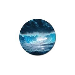 Thunderstorm Storm Tsunami Waves Ocean Sea Golf Ball Marker (10 Pack) by Jancukart