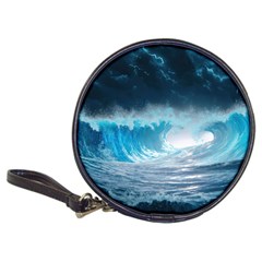 Thunderstorm Storm Tsunami Waves Ocean Sea Classic 20-cd Wallets by Jancukart