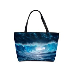 Thunderstorm Storm Tsunami Waves Ocean Sea Classic Shoulder Handbag by Jancukart