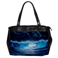 Thunderstorm Storm Tsunami Waves Ocean Sea Oversize Office Handbag