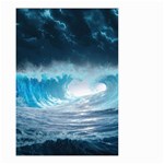 Thunderstorm Storm Tsunami Waves Ocean Sea Small Garden Flag (Two Sides) Front