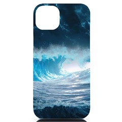 Thunderstorm Storm Tsunami Waves Ocean Sea Iphone 14 Plus Black Uv Print Case