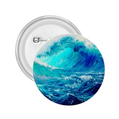 Tsunami Waves Ocean Sea Nautical Nature Water Nature 2 25  Buttons by Jancukart