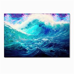 Tsunami Waves Ocean Sea Nautical Nature Water Nature Postcards 5  X 7  (pkg Of 10)