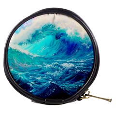 Tsunami Waves Ocean Sea Nautical Nature Water Nature Mini Makeup Bag