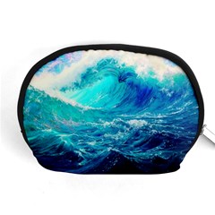 Tsunami Waves Ocean Sea Nautical Nature Water Nature Accessory Pouch (medium) by Jancukart