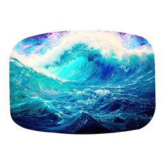 Tsunami Waves Ocean Sea Nautical Nature Water Nature Mini Square Pill Box by Jancukart