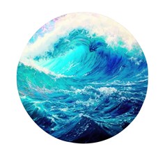 Tsunami Waves Ocean Sea Nautical Nature Water Nature Mini Round Pill Box (pack Of 3) by Jancukart