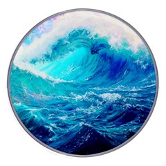 Tsunami Waves Ocean Sea Nautical Nature Water Nature Wireless Fast Charger(white) by Jancukart