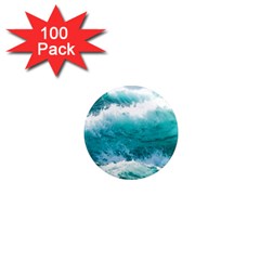 Waves Ocean Sea Tsunami Nautical 4 1  Mini Magnets (100 Pack)  by Jancukart