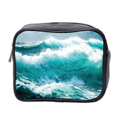 Waves Ocean Sea Tsunami Nautical 4 Mini Toiletries Bag (two Sides) by Jancukart