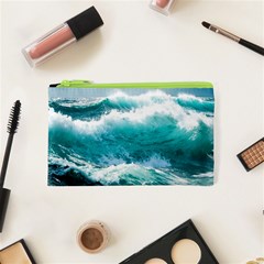 Waves Ocean Sea Tsunami Nautical 4 Cosmetic Bag (xs) by Jancukart