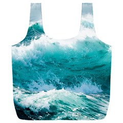 Waves Ocean Sea Tsunami Nautical 4 Full Print Recycle Bag (xxxl)