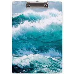 Waves Ocean Sea Tsunami Nautical 4 A4 Acrylic Clipboard by Jancukart