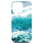 Waves Ocean Sea Tsunami Nautical 4 iPhone 14 Pro Max Black UV Print Case Front