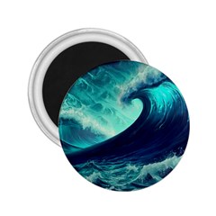 Waves Ocean Sea Tsunami Nautical 2 25  Magnets by Jancukart