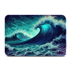 Waves Ocean Sea Tsunami Nautical Plate Mats by Jancukart