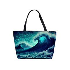 Waves Ocean Sea Tsunami Nautical Classic Shoulder Handbag by Jancukart