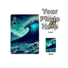 Waves Ocean Sea Tsunami Nautical Playing Cards 54 Designs (mini)