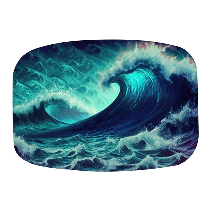 Waves Ocean Sea Tsunami Nautical Mini Square Pill Box