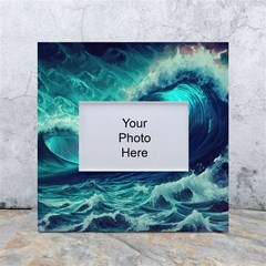 Waves Ocean Sea Tsunami Nautical White Box Photo Frame 4  X 6  by Jancukart