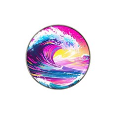 Tsunami Waves Ocean Sea Nautical Nature Water Blue Water Hat Clip Ball Marker (10 Pack)