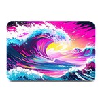 Tsunami Waves Ocean Sea Nautical Nature Water Blue Water Plate Mats 18 x12  Plate Mat