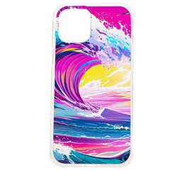 Tsunami Waves Ocean Sea Nautical Nature Water Blue Water Iphone 12 Pro Max Tpu Uv Print Case by Jancukart