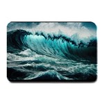 Tsunami Waves Ocean Sea Nautical Nature Water Blue Black Plate Mats 18 x12  Plate Mat