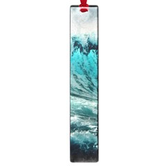 Tsunami Waves Ocean Sea Nautical Nature Water Blue Black Large Book Marks