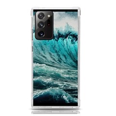 Tsunami Waves Ocean Sea Nautical Nature Water Blue Black Samsung Galaxy Note 20 Ultra Tpu Uv Case by Jancukart