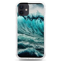 Tsunami Waves Ocean Sea Nautical Nature Water Blue Black Iphone 12 Mini Tpu Uv Print Case	 by Jancukart