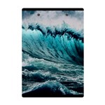 Tsunami Waves Ocean Sea Nautical Nature Water Blue Black A5 Acrylic Clipboard Back