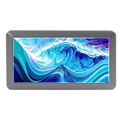 Tsunami Waves Ocean Sea Nautical Nature Abstract Blue Water Memory Card Reader (mini)