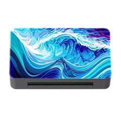 Tsunami Waves Ocean Sea Nautical Nature Abstract Blue Water Memory Card Reader With Cf by Jancukart