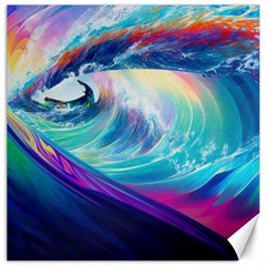 Waves Ocean Sea Tsunami Nautical Nature Water Canvas 16  X 16 