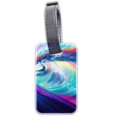 Waves Ocean Sea Tsunami Nautical Nature Water Luggage Tag (two Sides)