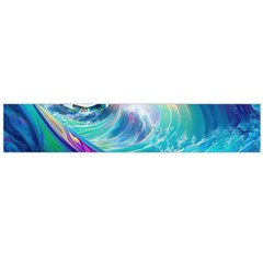 Waves Ocean Sea Tsunami Nautical Nature Water Large Premium Plush Fleece Scarf 