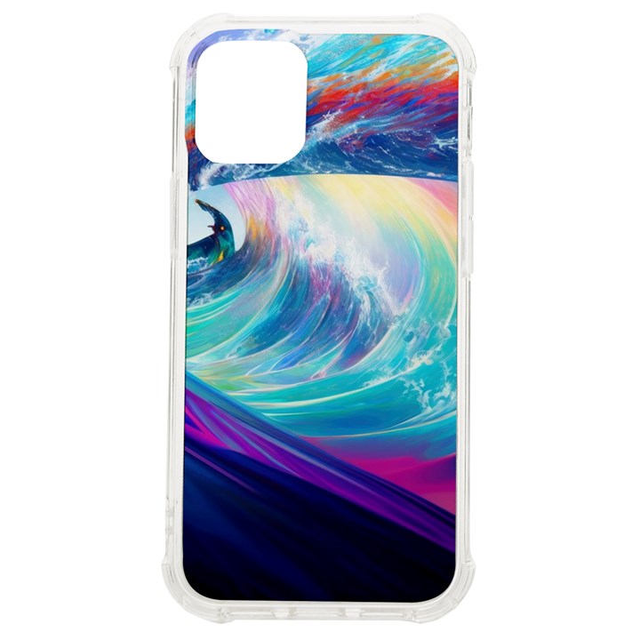 Waves Ocean Sea Tsunami Nautical Nature Water iPhone 12 mini TPU UV Print Case	