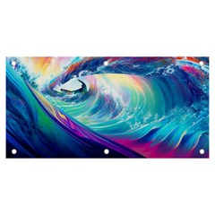 Waves Ocean Sea Tsunami Nautical Nature Water Banner And Sign 6  X 3 