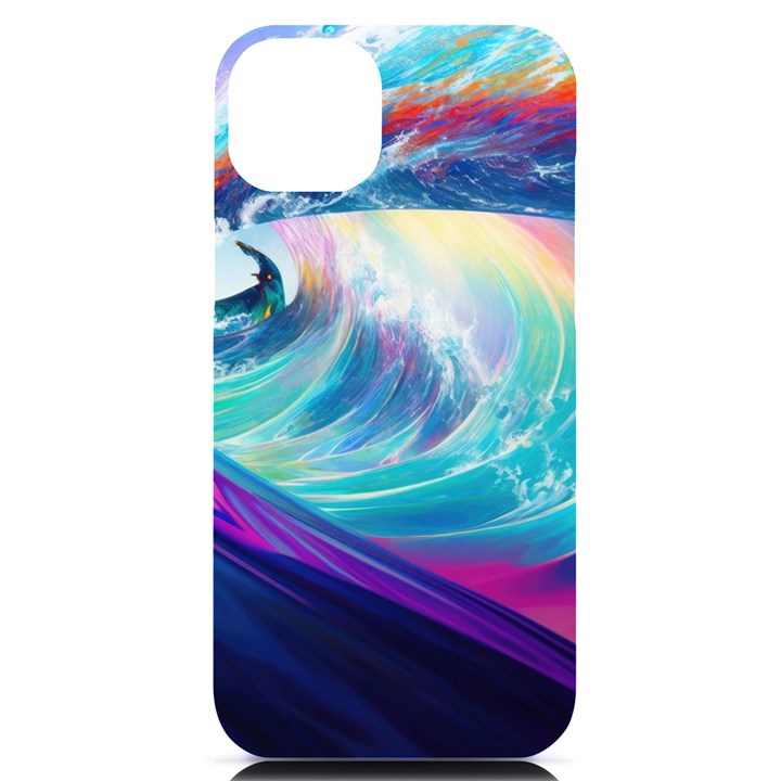 Waves Ocean Sea Tsunami Nautical Nature Water iPhone 14 Plus Black UV Print Case