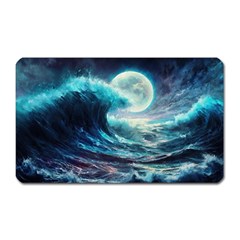 Tsunami Waves Ocean Sea Nautical Nature Water 4 Magnet (rectangular) by Jancukart