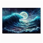 Tsunami Waves Ocean Sea Nautical Nature Water 4 Postcards 5  x 7  (Pkg of 10) Front