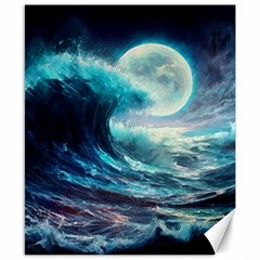 Tsunami Waves Ocean Sea Nautical Nature Water 4 Canvas 8  X 10 