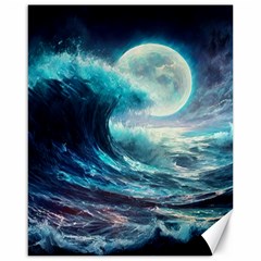 Tsunami Waves Ocean Sea Nautical Nature Water 4 Canvas 16  X 20  by Jancukart