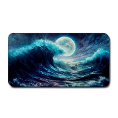 Tsunami Waves Ocean Sea Nautical Nature Water 4 Medium Bar Mat by Jancukart