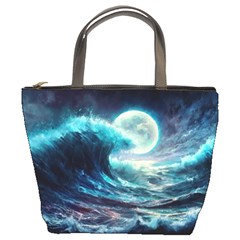 Tsunami Waves Ocean Sea Nautical Nature Water 4 Bucket Bag