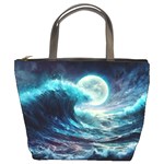 Tsunami Waves Ocean Sea Nautical Nature Water 4 Bucket Bag Front